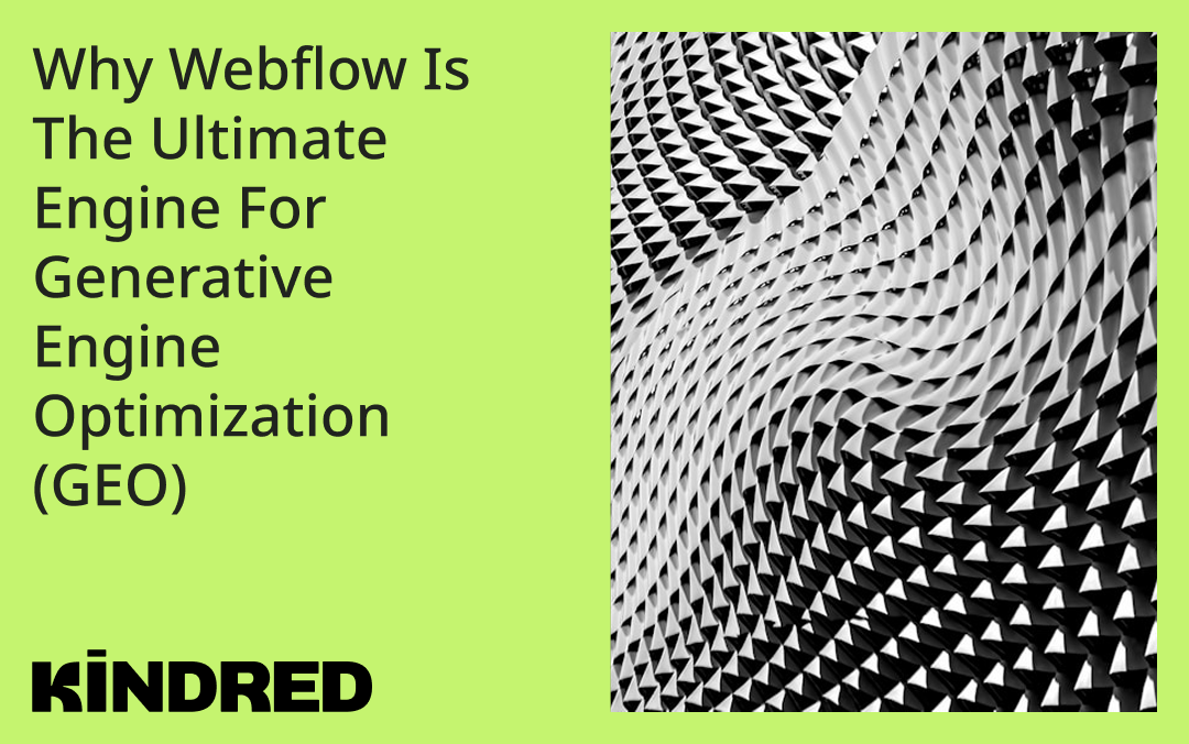 Why Webflow is the Ultimate Engine for Generative Engine Optimization (GEO)